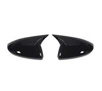 Car Side Mirror Cover Cap For Audi For A6 C8 2019-2023 LHD Car Mirror Shell Housing(Gloss Black)