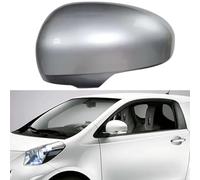 Car Side Mirror Cover Cap for Toyota IQ 2009-2015, Replacement Wing Mirror Housing,E Silver-Left