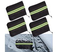 Car Side Mirror Covers,420D Auto Rearview Protection, 4 Pieces Waterproof Vehicle Snow Frost Guard View Exterior Rear View Accessories with Drawstrings