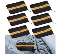 Car Side Mirror Covers,420D Auto Rearview Protection, 6 Pieces Waterproof Vehicle Snow Frost Guard View Exterior Rear View Accessories with Drawstrings