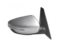 Car Side Mirror Rearview Assembly With Electric Folding Heating For Kia For Carens 2013-2018(Right Silver,8 Wire)