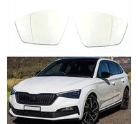 Car Side Mirror Replacement Glass, Compatible with ŠKODA Scala 2019-2021, Exterior Mirrors Glass Lens Door Mirror Glass Auto Parts, Heated-Right