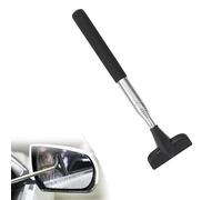 Car Side Mirror Squeegee,Black,Retractable Car Rearview Mirror Wiper Mini Car Side Mirror Squeegee Cleaner Cleaning Tool Portable Vehicle Interior Exterior Accessories for Rainy Foggy Weather