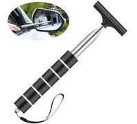 Car Side Mirror Squeegee, Car Mirror Cleaner Wiper Retractable Mirror Squeegee for All Vehicles Automotive Portable Car Mirror Cleaning Tool for Rainy Foggy Weather