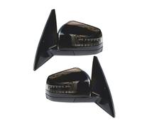 Car Side Rearview Mirror Assembly Compatible For Benz W212 E250 E300 E350 E400 E550 E63 AMG 2010-2016 Electric Folding Turn Signal(Black Left and Right)