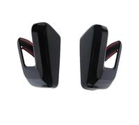 Car Side Rearview Mirror Cover For Ford F150 F-150 2021 2022 2023 Mirror Caps Shell Glossy Black Accessories FIXCOR