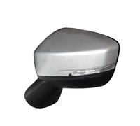 Car Side Rearview Mirror Wing Assembly For Mitsubishi For Eclipse For Cross 2018 2019 Turn Signals Electric Lens Adjustment Outside Side Wing Mirror Assembly(Silver Left)