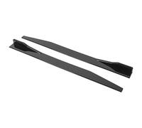 Car Side Skirt, 2pcs Car Side Skirt Splitter Lip Winglet Diffuser Universal 120cm / 47.2in Glossy Black