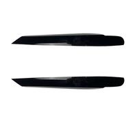 Car Side Skirt Fin 2Pcs ABS Black Headlight Eyebrow Eyelids Decoration Cover Trim Car Accessories for VW For Touran 2011 2012 2013 2014 2015