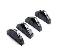 Car Side Skirt Fin 4pcs Universal Carbon Fiber Car Modified Rear Bumper Diffuser Spoiler Black Red ABS Rear Bumper Lip Diffuser Anti-collision(Carbon Fiber Pattern)