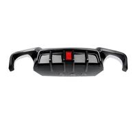 Car Side Skirt Fin Car Bumper Carbon Look Rear Diffuser W Light Modification Parts Compatible With 5 Series F10 M 2010 2011 2012 2013 2014 2015 2016