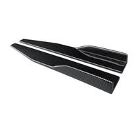Car Side Skirt For Cadillac Series XTS XT5 ATS CT6 CT4 75cm Universal Bumper Diffuser Spoiler Aprons Wings Protection Side Skirt Extension(Carbon Look)