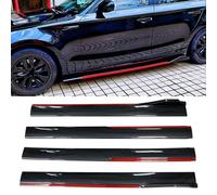 Car Side Skirt, for Jeep Grand Cherokee WH 2007 2008 2009 2010 Side Steps Running Boards ABS Guard Side Skirts Car Accessories,Carbonfiberred