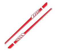 Car Side Skirt Pedal for Audi A3 A4 A5 A6 A7 Q2 Q3 Q5 RS3 RS4 RS5 TT S5 S6 S7,Aluminium Side Steps with Extension,Anti-Collision Protection,Running Boards Kit with Side Skirt Diffuser,B-Red