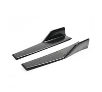 Car Side Skirt Splitter 45cm For A4 B8 A3 8v A6 C6 Side Skirt Extension Body Kit Guards Spoiler Cover Sticker(Glossy Black)