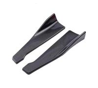 Car Side Skirt Splitter For Mk2 Mk3 Mk4 Mk5 Mk8 Mk7 2pcs Car Front Rear Bumper Strip Lip Spoiler Diffuser Splitter Scratch Protector(Carbon Look)