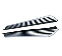 Car Side Skirt Splitters For Mitsubishi For Outlander 2022-2025 Running Boards Nerf Bars Rails Step Pedals Protector Aluminum Fixed Side Steps(Silver w Blk)