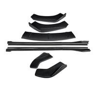 Car Side Skirt Splitters For VW For Golf For MK6 2010-2012 Car Front Bumper Splitters Lip Body Kit Spoiler Side Skirts Extensions Rear Wrap Angle(Matte Black)