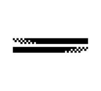 Car Side Skirt Stickers，2PCS Universal Car Side Skirt Stickers Sports Racing Stripes, Car Grid Pattern Stickers Vinyl Decals Auto Decoration Accessorie