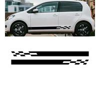 Car Side Skirt Stickers，Car Racing Style Stickers ，For Skoda Octavia 2 A7 A5 Fabia 3 Rapid Superb 3 Kodiaq Scala Karoq Kamiq Vinyl Decal Auto Accessories