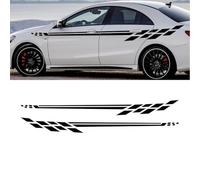Car Side Skirt Stickers,Car Waist Line Vinyl Film Stickers ,for SUV Auto Racing Sport Styling Long Stripes Graphic Stripes Decor Decal Tuning Accessories
