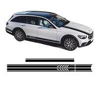 Car Side Skirt stripe decal Decals, For Mercedes Benz E Class W213 AMG S213 A238 C238 E43 E53 E63 S E220 E300 Car Hood Decal Side Stripes Sticker