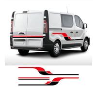 Car Side Skirt Stripe Decal Decals, for R=enault Trafic 2 3 MK3 MK2 Camper Day Van Motorhome Vinyl Film Decals Tuning Accessories