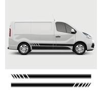 Car Side Skirt Stripe Decal Decals, for R=enault Trafic 3 2, for Fiat Talento, for Nissan NV300 Vauxhall Vivaro Camper Van Vinyl Decals