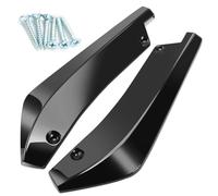 Car Side Skirts 2PCS/SET For A4 A5 A6 A7 B8 S3 Car Accessories Rear Bumper Lip Canards Splitters Side Spoiler Valance Trim Cover Sticker Splitter Lip(Black)