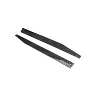 Car Side Skirts Car Universal Small Side Skirts Heighten Thickened Reinforced Blade Skirt Flank ABS Black Carbon Fiber Pattern(Carbon Look)