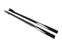 Car Side Skirts Extension 2M Universal Side Skirts Extension Diffuser Bodykit Car Styling Exterior Accessories(Black White)