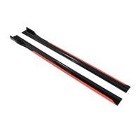 Car Side Skirts Extension 8 Piece 2.2m Side Skirt Extension Rocker Plate Lip Separator Bumper For BMW 1 2 3 4 5 Series E46 E90 F10 F20 F21 F30 G20 G30 Side Skirt Running Boards(Black and Red)