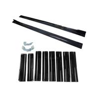 Car side skirts For A3 For A4 For A5 RS3 8V 2013+ Accessories Sedan Painted Gloss Black Side Skirts Extension Splitters Rocker Panel