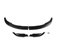 Car Side Skirts For BMW F10 For M5 2012-2016 Car Front Bumper Lip Kit Lower Bumper Diffuser Spoiler Guard Exterior Body Kit Glossy Black Auto Parts(Carbon Fiber Look)