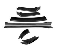 Car Side Skirts For BMW X2 2018-2022 Front Bumper Splitters Lip Body Kit Spoiler Side Skirts Extensions Rear Wrap Angle(Matte Black)