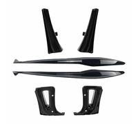 Car Side Skirts For Chevrolet For Corvette For C8 For Z06 2023-2024 Front Rear Splash Guard Side Skirt Extension(Glossy Black)