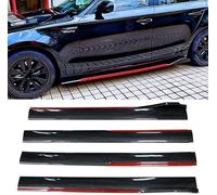 Car Side Skirts for Nissan Murano Micra Bluebird Maxima Sylphy Qashqai Rogue Sunny Tiida, Anti-Collision Protector Running Boards Side Steps Auto Body Styling Accessories,A/Carbonfiberred