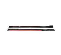 Car Side Skirts For VW For GOLF MK5 MK6 MK7 MK8 2M Car Side Skirt Extension Plate Lip Separator Bumper 2.18M Racing Spoiler(Red and black 2.18m)