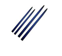 Car Side Skirts Sticker 75CM-60CM Lengthen Body Anti-scratch Decorative Decal Full Black Side Door Guard Protection Soft Strip(Black blue)