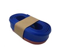Car side skirts Universal Car Bumper Lip 2.5M Stickers Front Rubber Protectors Exterior Mouldings Strip(D BLUE)