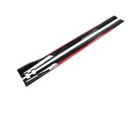 Car Side Skirts Universal Side Skirts Extension Diffuser Bodykit Car Styling Exterior Accessories Splitter Lip(220cm Black Red)