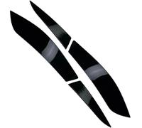 Car Side Spoiler Tail Auto Body Pair Car Rear Spoiler Headlight Eyebrow Eyelid Cover Trim Head Light HeadLamp Stickers for VW For Golf 6 MK6 2008-2013