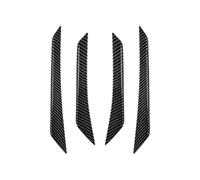 Car Side Spoiler Tail Car 4pcs Front Side Air Trim Cover Spoiler Canard Splitter Compatible With For Fiesta MK8 ST Line 2017 2018 2019 2020(Carbon Fiber)