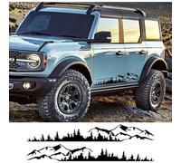 Car Side Stickers, for Ford Bronco TRX4 RC TRX 4 2021 2022 2023 Graphics Forest Mountain Range Vinyl Film Decal Auto Accessories