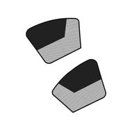 Car Side Sun Shade Panel Set Front Row Privacy Curtain Composite Fabric Easy Removal Between Drives Pair Automotive Side Sun Blocker Front Seat Curtain Parked Car Heat Relief Removable Screen
