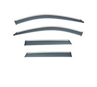 Car Side Window Deflector Windscreens For A3 For Sportback 8P 2004-2012 DOOR VISOR Deflectors Rain Visors Sun Window Wind(Stainless steel)