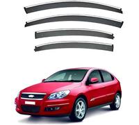Car side window deflectors for Chery Cielo Hatchback 2008-2015 model - rain protection & improved airflow for enhanced driving comfort. Smart auto upgrade solution.