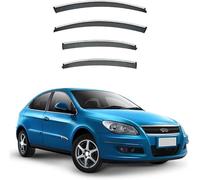 Car side window deflectors for Chery Cruise Hatchback 2008-2015 model - rain protection & improved airflow for enhanced driving comfort. Smart auto upgrade solution.