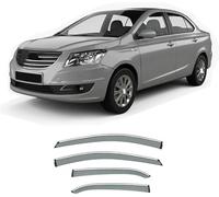 Car side window deflectors for Chery E3 A19 2013-2015 model - rain protection & improved airflow for enhanced driving comfort. Smart auto upgrade solution.
