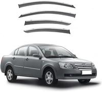 Car side window deflectors for Chery Elara 2006-2010 model - rain protection & improved airflow for enhanced driving comfort. Smart auto upgrade solution.